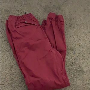 Burgundy Joggers